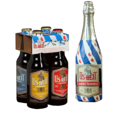 Us Heit dubbel tarwebier of biermix